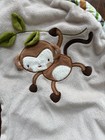 Boppy Luxe Nursing Pillow Cover 3d Monkey   Leaves   Striped Green Brown Euc