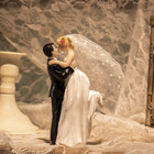 Modern Wedding Cake Toppers Bride And Groom Handmade Figurine For Decoration    