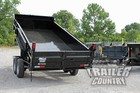 New 7 X 16 14k Gvwr Hydraulic Power Up   Down Dump Trailer Equipment Hauler