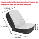 For John Deere Kubota Cadet Riding Lawn Mower Tractor W o Armrests Seat Cover