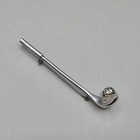 Vintage Sterling Silver Golf Club   Ball Brooch Pin