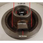 70227395 New Double Groove Crankshaft Pulley Fits Allis Chalmers Wd Wd45