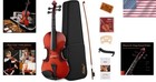 Yamaha 4 4 Full Size Violin Set Beginners Outfit With Hard Case Rosin Bow