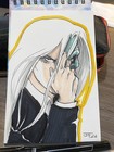 Dc Comics Absolute Batman Two Face Original Artwork Signed Sketch Card Art