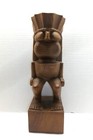 Vintage Tiki Statue Ku House Of Kalai Hawaii Milo Wood 16  Tall Carved Sculpture
