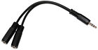 10pcs Stereo 3 5mm 1 Male To 2 3 5mm Female Y Headphone Earphone Splitter 10x