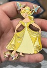 Disney Jumbo Cinderella Yellow Dress   Mice Pin