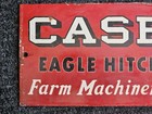 Large Vintage Case Tractors Eagle Porcelain Farm Dealership Sign 12  X 6     