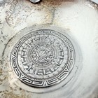 Vintage Sterling Silver Ashtray River Mayan Calendar 925 Ash Tray Mens Him Man