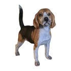 Vintage Beagle Hunter Dog Figurine Statue Andrea By Sadek Handpainted Madenjapan
