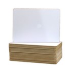 Two-sided Dry Erase Board Pack Of 24 Mini Non-ghosting Write   Wipe Board New
