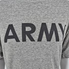 Distressed Vintage 1980s Gray Tri-blend Thin Army Physical Training T-shirt  xl 