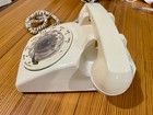 Rotary Dial Ivory Desk Phone  Bell Telephone Western Electric  Tested-works