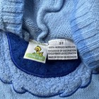 Vtg Sesame Street Cookie Monster Sweater Kids Youth 3t Hooded Pull Over Blue