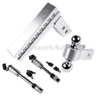 12500 Lb Towing Hitch Dual Ball Mount Trailer 2  Receiver 8  Drop Adjustable