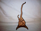 Antique Vintage Elephant Wall Hook Cast Iron Swivel Original