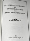 Ancestors And Descendants Of Hancock D  Suddath And Jemima Whaley Etheredge S c 