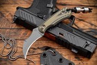 Rmj Tactical Gym Rat Tungsten Gray Cerakote Blade W  G-10 Handles And Sheath