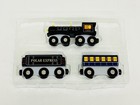 Masterpieces The Polar Express 3 Piece Wood Train Set Collectors Edition 41985
