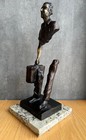 Bruno Catalano   Traveler   Bronze Sculpture Signed   Numbered