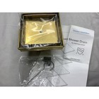 Signature Hardware 443322 Cohen 4  Tile Insert Shower Drain - Polished Brass