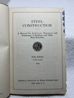 1951 Steel Construction Manual Architect Engineer Engineering Building Aisc Book