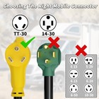 Plugsaf 50 Ft 30 Amp Rv Extension Cord Outdoor With Grip Handle  50ft  Yellow 