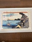 Hiroshige Woodblock Print Tokaido 53 Stations Kanagawa Japanese Ukiyo-e