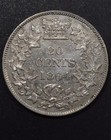 1864 New Brunswick Silver Twenty Cents  au 