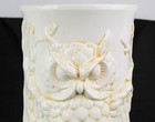 Vintage Mcm Large Ceramic Owl Umbrella Stand  Vase  Planter  16 5  X 8 75 