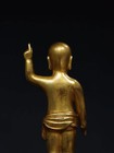 10 2  Antique Tibet Tibetan Buddhism Temple Bronze 24k Gilt Prince Buddha Statue
