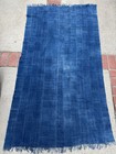 Vintage African Indigo Denim Mossi Mudcloth 79   l X 43   w Textile Throw   No  169
