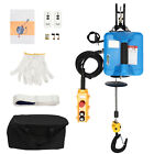 110v Portable Electric Hoist Winch Engine Crane Lifting Ww  2 Remotes 1100lbs