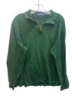 Polo Ralph Lauren Estate Rib Men   s Green Long Sleeve Large Sweater Pullover Pony