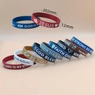 20pcs Bible Verse Silicone Bracelets Christian Scripture Wristbands Rubber Br   