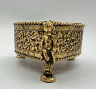 Hollywood Regency Lipstick Holder Stylebuilt Filigree Heart Shaped Gold Tone