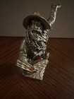 Vintage 1990 Rawcliffe Pewter Wizard  the Enchanted Master  Rf684 Red Jewels