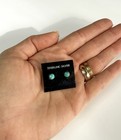 Sterling Silver Turquoise Stud Earrings Southwest Western 