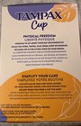 1 Tampax Regular Flow Menstrual Cup   Carry Case No Bpa Dyes Perfumes New Sealed