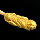 Vintage Gold Bead Animals Fish Figures Beads From Pyu Period South East Asia