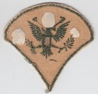 Vietnam War Us Specialist E-4 Rank Chevron Insignia Patch Khaki Theater Made
