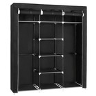 69  Closet Wardrobe Portable Clothes Storage Organizer W  Metal Shelf Non-wovene