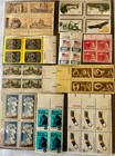 Us Plate Block Stamp Collection Lot Of 21 Blocks Mnh All 8 Cent Most 1971-73