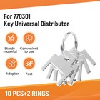 10pcs Paper Towel Dispenser Key Metal Toilet Paper Dispenser Key Easy To Use  