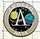 Nasa Apollo Space Mission With Earth And Moon Embroidered Patch Iron Or Sew-on