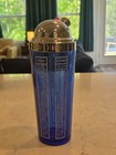 Vintage 1930s Art Deco Cobalt Blue - Glass Bartender Large Cocktail Shaker