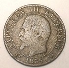 1855 W France French 5 Centimes Napoleon Eagle Coin 