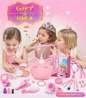 Kids Princess Makeup Kit     29-piece Pretend Play Beauty Salon Set With Cape