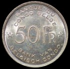 Belgian Congo 1944 50 Francs Pcgs Ms 62