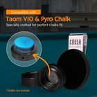 Cru5h Billiards Magnetic Chalk Holder Round Shaped   Fits Taom V10   Pyro Chalks